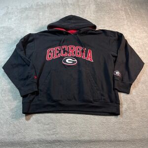 Pressbox‎ Sweater Women's Large Black Georgia Bulldogs Pullover Hoodie College